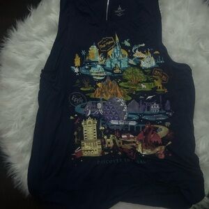 Disney Parks Navy Jacket with Silver Zipper